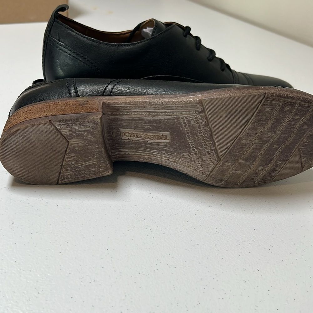 Josef Seibel Sienna 85 Black Leather Oxford Shoes EU 36 Women’s Comfort Lace Up - Picture 4 of 8